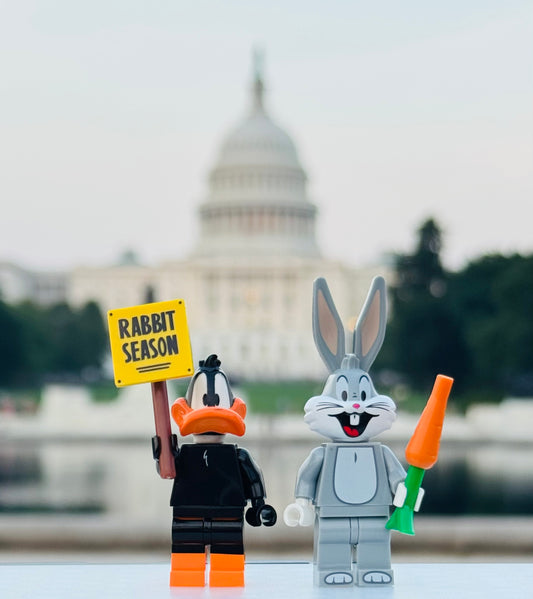 Buzz Bunny and Daffy duck at the Capitol