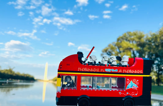 Vader tour bus at the reflecting pool