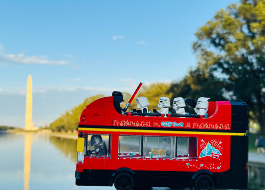 Vader tour bus at the reflecting pool ￼