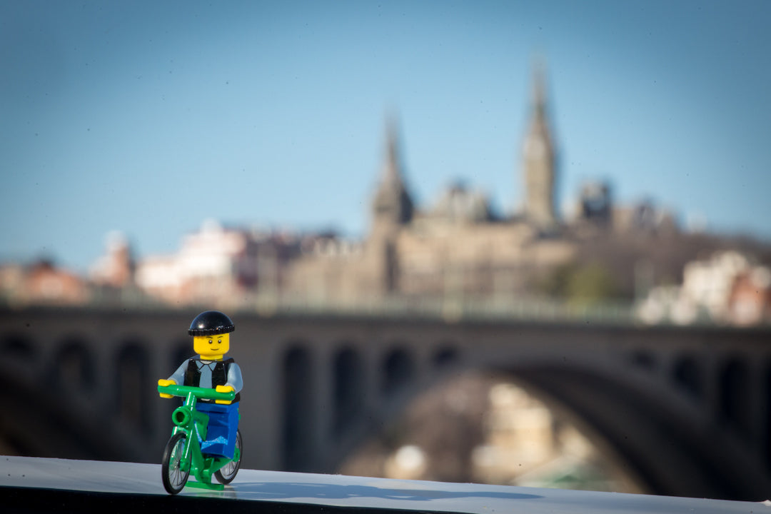 Lego biker Georgetown