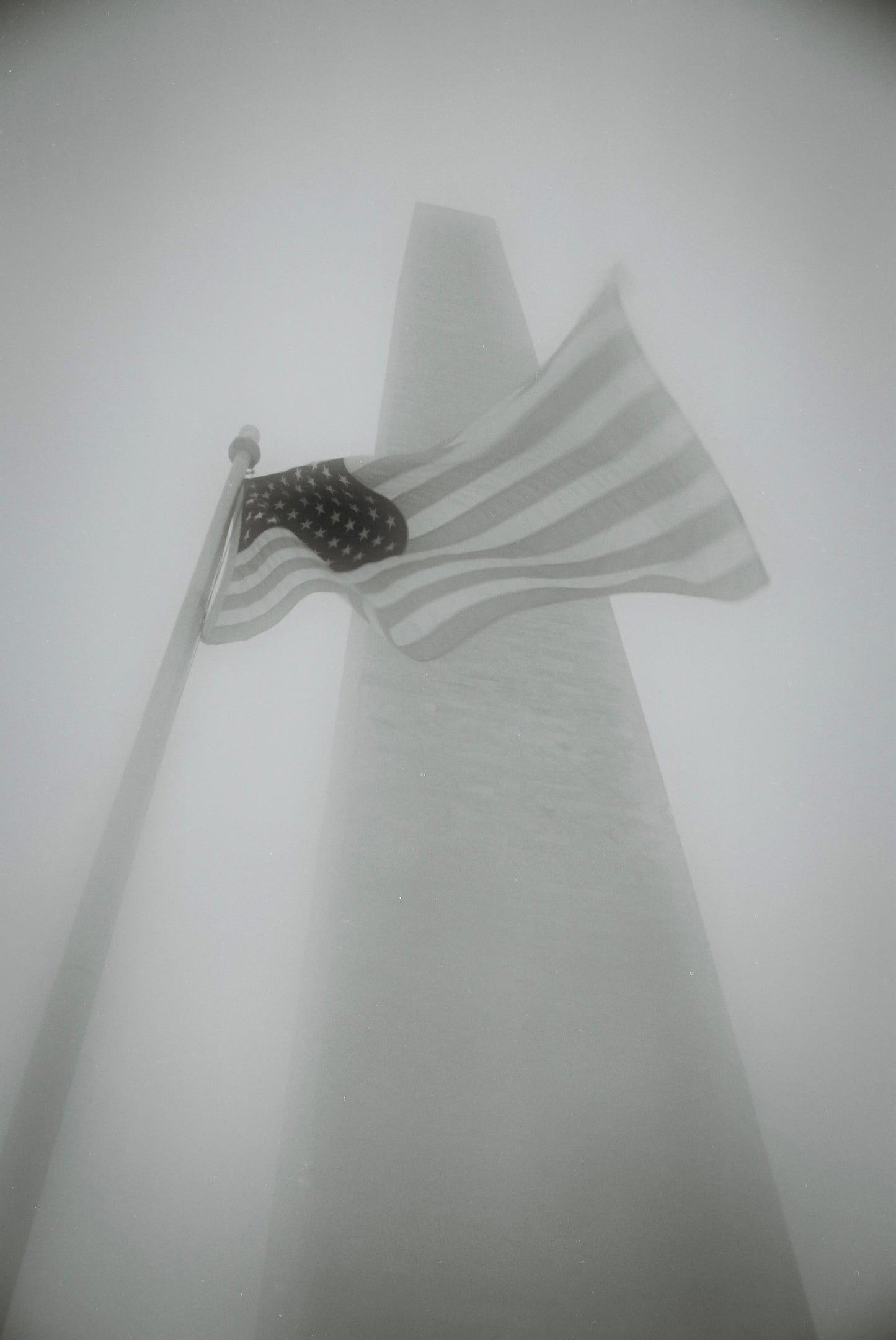 Black and White Flag - Washington Monument
