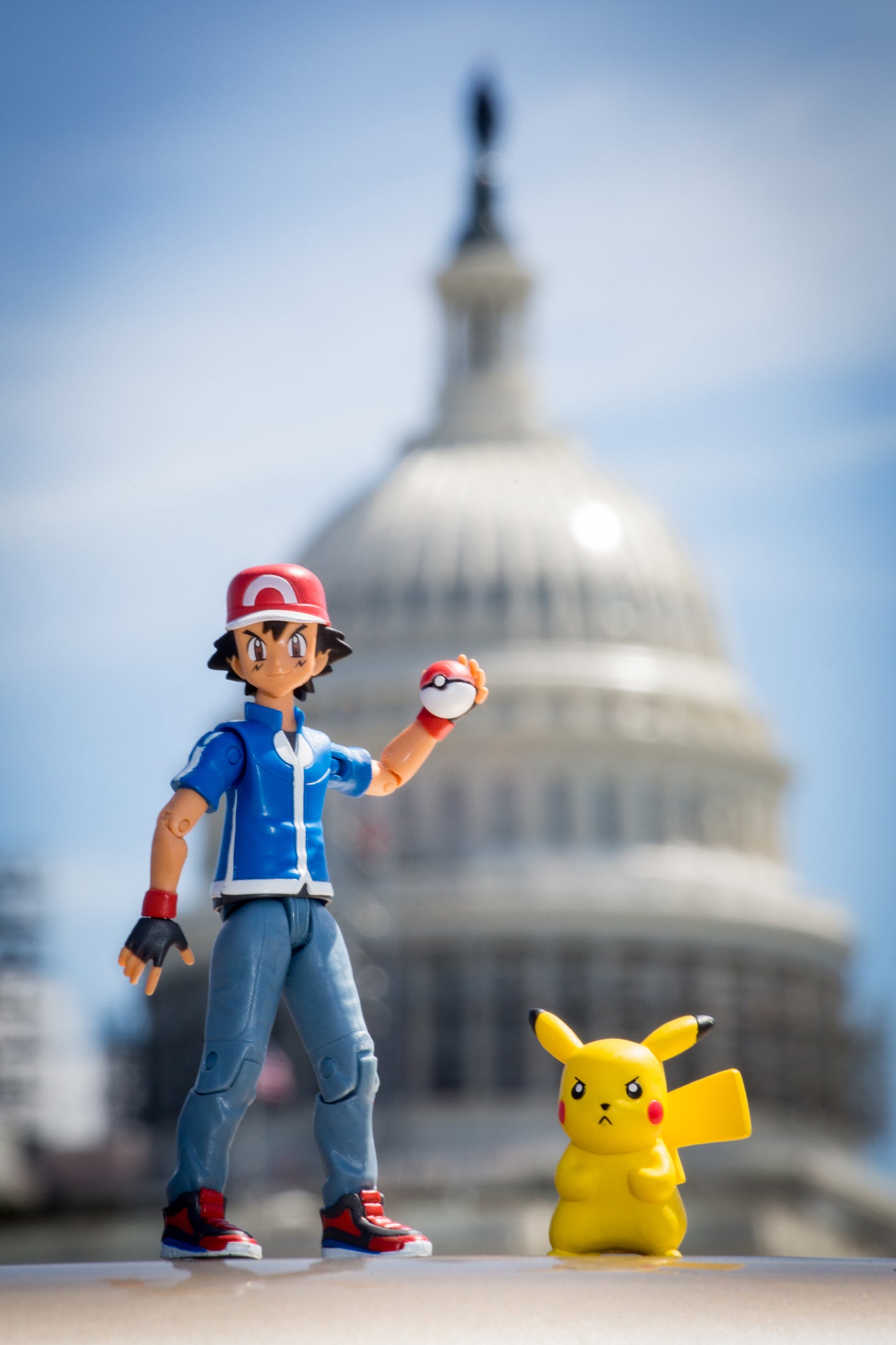 Ash and Pikachu at Capitol