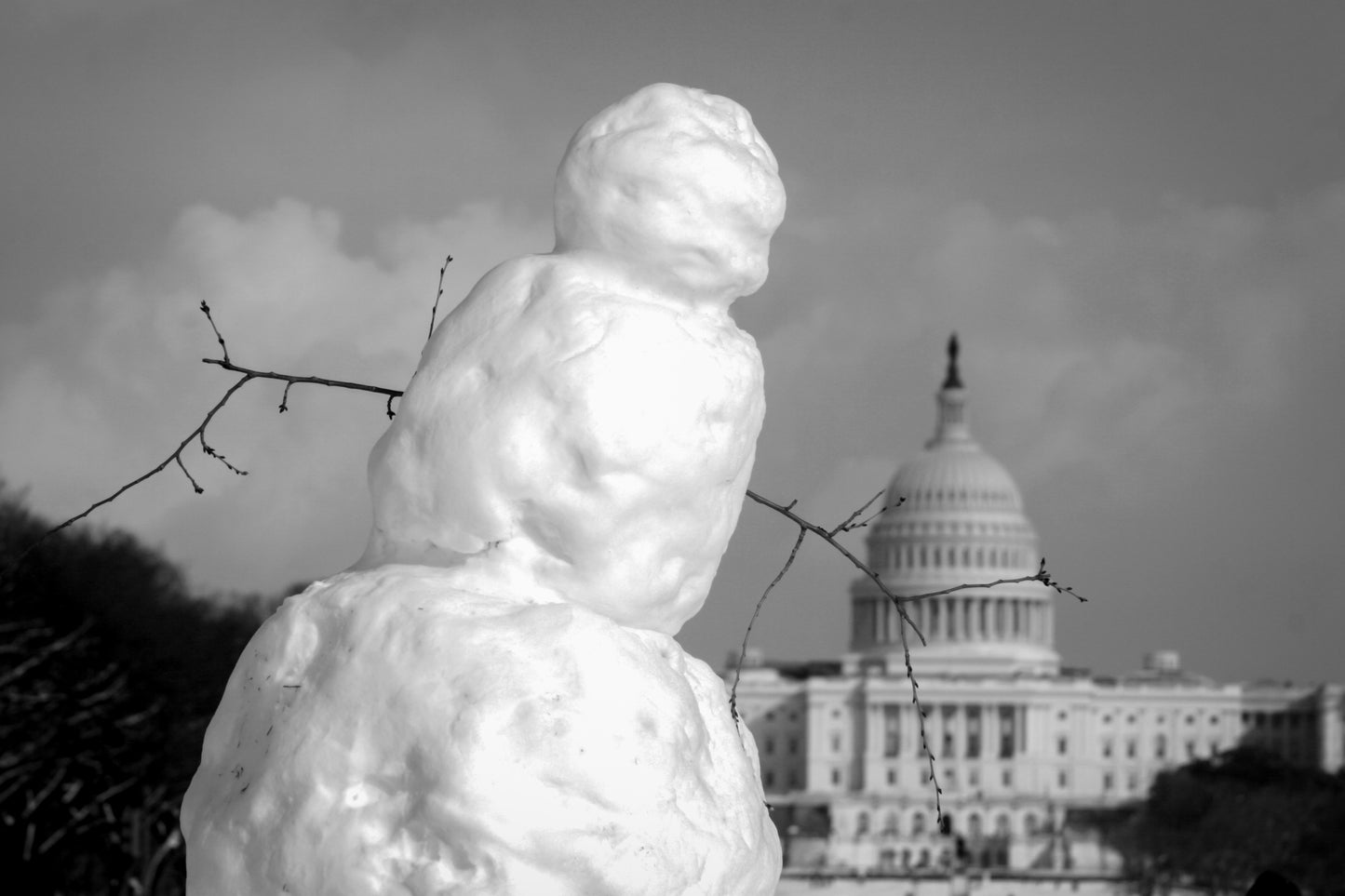 Snowman at the Capitol